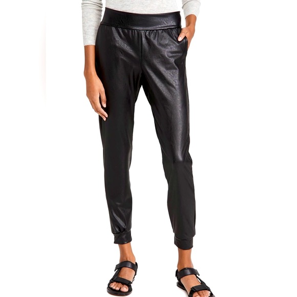 Commando Faux Leather Jogger Black - Picture 6 of 9